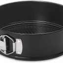HIWARE 8 Inch Non-stick Springform Pan with Removable Bottom - Leakproof Cheesecake Pan