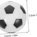 12 Pack Foosball Table Balls Table Soccer Replacement Balls Resin Soccer Pattern Tabletop Football Game Accessories Foosball Replacement Parts for Home Office Recreation, 3.20X3.20X3.20CM