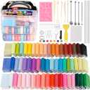 CiaraQ Polymer Clay Starter kit, Oven Baked Modeling Clay with Sculpting Tools, 60 Colors, 4.7 lbs