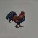 Rooster Ornament Acrylic Window Hanging, Gift for Rooster Lovers, Home Wall Room Hanging Decor, Christmas Decorations