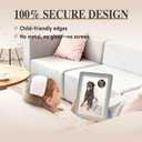 Dark Gray 5x7 Picture Frame,2Pack, Fits 5x7 Photo or 4x6 with Mat, Acrylic Front & Durable ABS Frame, Shatterproof UV-Resistant Tabletop Display, Vertical/Horizontal Home Dcor Frame
