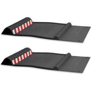 Maxsa 37358-2PK Park Right 21" x 11" x 2" Parking Mat, Black