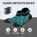 XUKER Water Socks Neoprene Socks, 3mm Glue Blind Stitch Sand Beach Volleyball Wetsuit Socks Water Booties for Diving