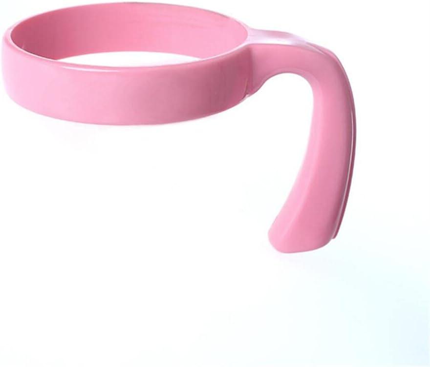 30 oz Tumbler Handles, Anti Slip Travel Mug Grip Cup Holder for Stainless Steel Tumblers, Suitable for Trail, Sic, Yeti, Ozark and More 30 Ounce Tumbler Mugs, Car Cups (Pink)