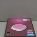 Rechargeable Shower Lights for Inside Shower, 12000mAh Motion Sensor Wireless RGB Ceiling Light with Remote No Wiring, Battery Operated Closet Lights Cordless LED Overhead Lighting for Bathroom (White)