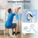 ABLECARE 2 Pack 16 Inch Elderly Heavy Duty Shower Handle, Seniors Grab Bars for Bathtubs, Suction Cup Removable Handrails, Safety Bathroom Grip for Handicap (White and Black)