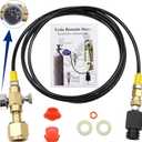 Co2 Tank Cylinder Direct Adapter (Gauge and Bleed Valve), CGA320 to TR21-4 Soda Machine Adapter with 60in High-Pressure Hose, Compatible for Soda Maker, Adapte to fizze/one touch/jet