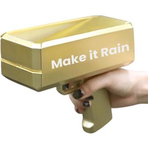 Make It Rain Toy Gun Cool Gold Automatic Shooter Party Gun for Weddings, Birthdays, Club Events  Fun Fun Surprise Toy Gun for Christmas, Halloween, New Years Gift