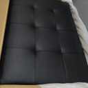 Leather 3-Piece L-Shaped Sectional Sofa with Storage Ottoman & Movable Chaise - Modular Convertible Couch for Living Room, Bedroom & Small Apartment, Jet Black