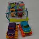 Battat  Plastic Toy Cars  6 Pack & Storage Bag  Colorful Toddler Trucks  Easy To Clean  2+ Years  Mini Monster Trucks