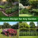 Decorative Garden Fence, No Dig Rustproof Metal Wire Fencing Border Animal Barrier, Flower Edging for Landscape Patio Yard Outdoor Decor (XK-12PACK)