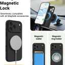 OTOFLY Magnetic for iPhone 17 Pro Max Case,Compatible with Magsafe,Classic Liquid Silicone Mobile Phone Case,Integrated Camera Control Button,Anti-Scratch Microfiber Lining, Black