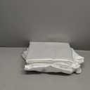 CozyLux Satin Sheets Full Size - 4 Piece White Bed Sheet Set with Silky Microfiber, 1 Deep Pocket Fitted Sheet, 1 Flat Sheet, and 2 Pillowcases - Smooth and Soft