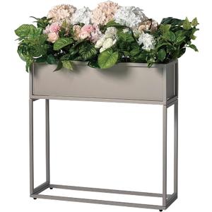 Cocoyard Elevated Planter Box - 28 Inch Durable Raised Garen Bed for Herbs and Flowers - Tall Rectangular Planter for Outdoor Plants & Backyard Gardening (Sand, 28" H)