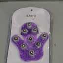 SAMYO Palm Shaped Massage Glove Body Massager with 9 360-degree-roller Metal Roller Ball Beauty Body Care (Purple)