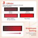 Red Light Therapy for Body, Infrared Light Therapy for Belt Shoulder Waist, Upgraded 3 in 1 LED Beads, 660nm Red Light & 850nm Near Infrared Light Therapy Belt Wrap Timer Remote Control