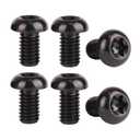 Titanium Bolt M6x10mm, 15mm, 20mm T30 Torx Head Screws, Pack of 6 (Black, M6x10mm)
