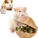 mini&moe Hamster Chew Toys for Teeth Guinea Pig Chews Natural Edible Hamster Enrichment Toys Improve Dental Health Chinchilla Treats for Gerbils, Rat, Rabbit, Bunny (EXP 07/15/25)