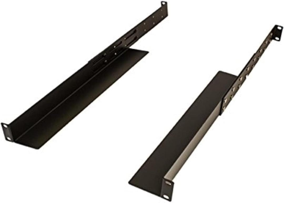 NavePoint Adjustable Rack Mount Server Shelf Shelves Rail Rails 1U
