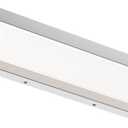 LED Bathroom Vanity Light Fixture Over Mirror 24.4 inch Modern Rectangle Finishing Stainless Steel Lighting Bar 4000K Daylight Wall Sconce (Chrome)