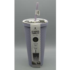 Manna Studded Tumbler 24oz 710 ml Rubber Finish Purple NEW