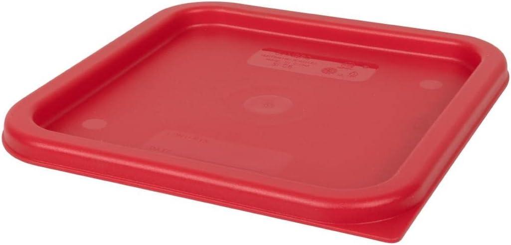Cambro Medium Polyethylene Square Lids, fits 6 and 8 qt. containers, Pack of 6