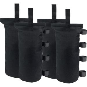 Joramoy Heavy Duty Weight Bags(150LBS) for Pop up Tent, Set of 4, Black(Without Sand)