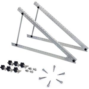 SUNMAK 41inch Adjustable Solar Panel Mount Brackets 0-90° Adjustable Solar Panel Tilt Mount Brackets for Solar Panels Installed on Any Flat Surface for RV, Roof, Boat, Any Off-Grid Systems