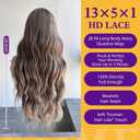 KOME Brown Mixed Synthetic Lace Front Wig,Beginner Friendly Wigs T Part Glueless Long Curly Wavy Wigs With Bangs for Women Cosplay Daily Use 28IN(#TT4/6164)