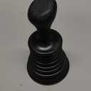 Meadow Lane Small 7" Sink Plunger - Mini Clog Remover for Kitchen & Bathroom Sink Drains - Hand Ergonomic, Space-Saving & Powerful Suction - Universal Fit for Home or Commercial Use, Black