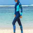 Full Body Scuba Rash Guard Dive Skin UV Swimwear Sport Skins for Men Women, Long Sleeve One Piece Front Zipper Diving Wetsuit for Surfing Swimming Snorkeling Canoeing M