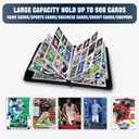 900 Pockets Basketball Card Binder Sleeves, Trading Card Binder Collectible Trading Card Albums for Basketball Baseball Football Trading Sports Game Cards, Book Folder Organizer Card Holder