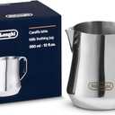 De'Longhi DLSC060 Milk Frothing Jug, 12 oz, Stainless Steel (11.8 Ounces)