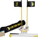Set Beach Golf Putting Game | Outdoor Beach Golf Game for Sand | Beach Golf Set with 2 Putters, 2 Cups, Flags, 6 Golf Balls & Travel Bag, Regular Set