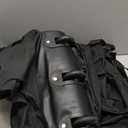 Finnhomy 120L Foldable Rolling Duffel Bag with 3 Wheels, Light Weight Travel Duffel bag with Large Loading Capacity, 32'' Rolling Duffel bag with Shoulder Strap (Black-2pk)