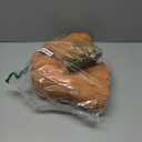 Chardin home Jute and Rust Cotton Runner Rug – 2x5 Ft Handwoven Reversible Rug – Boho Farmhouse Hallway or Entryway Accent – Rustic Country Decor in Orange and Natural Jute