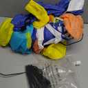 4 FT Hanukkah Inflatable Outdoor Decorations, Chanukah Gnomes Holding Menorah and Gift Box Blow up,Build-in Led Light for Party Yard Holiday Outdoor Decor