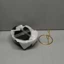 MALACASA 2 Tier Chip and Dip Serving Set with Metal Stand,Ceramic Appetizer Bowls for Party, Multi-Use Food Display for Fruits, Snacks,Black Elegant Tiered Serving Dishes for Party