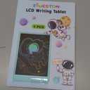 FLUESTON LCD Writing Tablet, 10 Inch Doodle Board Toys Gifts for 3-8 Year Old Girls Boys, Colorful Electronic Drawing Pad for Toddler, Valentines Gifts for Kids Educational Learning Travel Toy - Blue (11"W x 7.5"H, Delightful Dolphin Blue)