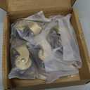 Solid Brass Caster Wheel,25mm Antique Style Casters,Moving Caster Wheels,360 Swivel Caster,Vintage Rubber Castors for Furniture,150kg Load Capacity,4 Pcs