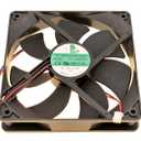 PY-1225H12S DC12V 0.35A 120120mm25mm 12CM 12025 Ice Maker Fan, 2-Wire DC BRUSHLESS Ice Machine Fan
