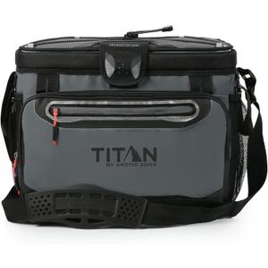 Titan by Arctic Zone Deep Freeze Cooler - Zipperless Hardbody Cooler - Deep Freeze Insulation, HardBody Liner, and SmartShelf, 30 Can