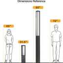 MVBT Path Light, 92" Pathway Lights, Wired Outdoor Modern Landscape LED Bollard Driveway Lighting, IP65 Waterproof Aluminum High Voltage Floor Lamp for Walkway Lawn Patio Yard Garden Decoration