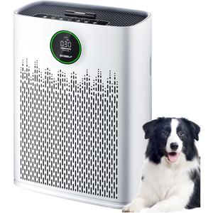 Air Purifiers for Home Large Room, Cover Up to 2400 Ft with True HEPA Filter, Smart Mode, PM2.5 Air Quality Display, Aromatherapy with 2X-Purification & 360Air Outlet, DL, HAP603