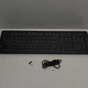 Backlit Wireless Keyboard, 2.4G Silent Wireless Light Up Keyboard, Full Size Computer Keyboards with 7 Colored Backlits, Rechargeable Keyboards for Windows, PC, Laptop (Black, Normative)