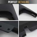 RMOURTEKK Mud Flaps Compatible with Ford F150 2024 2023 2022 2021 (Excludes Raptor Models) Without OEM Fender Flares Front & Rear Mud Guards Black Mud Guard Set(4pc Set)