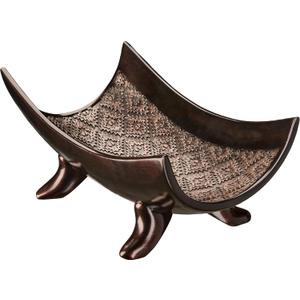 Creative Scents Dublin Brown Decorative Bowl - Decorative Fruit Bowl for Kitchen, Home Décor, Decor Tray for Coffee Table Decor, Living Room Centerpiece, Key/Candy Bowl for Entry Table Decorations 