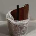Wooden Paper Towel Holder, Round Standing Roll Organizer for Kitchen Countertop, Brown, 11.4 inches