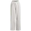 Sweatpants Wide Leg for Women High Waist Lounge Wear Casual Straight Leg Sports Trousers V Crossover Loose Fit Stretchy Trendy Jogger Pants Sweatpants Women Baggy Workout Dance Pants Light Gray S
