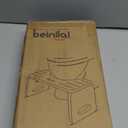 Beinilai Foldable Toilet Stool,7 Inches Poop Stool for Bathroom,Bamboo Toilet Stool Squat Adult,Potty Stool with Anti-Slip Strip